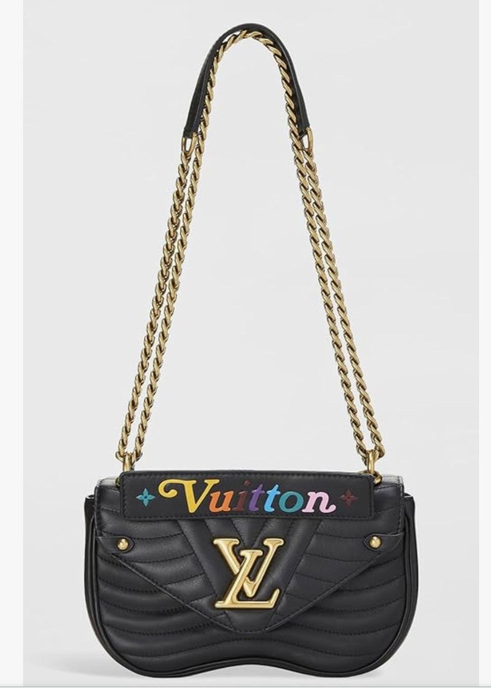 New  Wave Chain Bag Quilted Leather MM