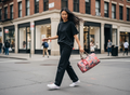 Boston Bag Bloom Print Canvas Coated medium