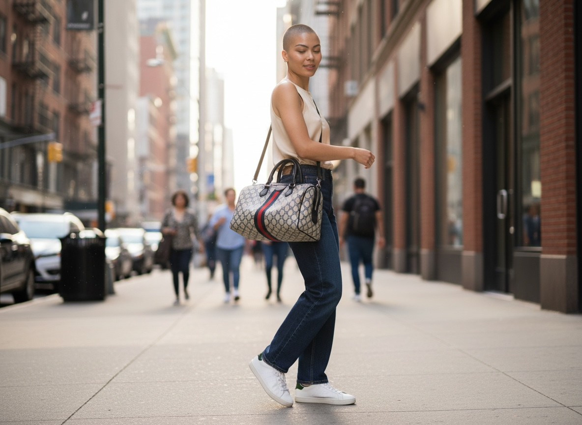 Ophidia Medium Boston  Bag