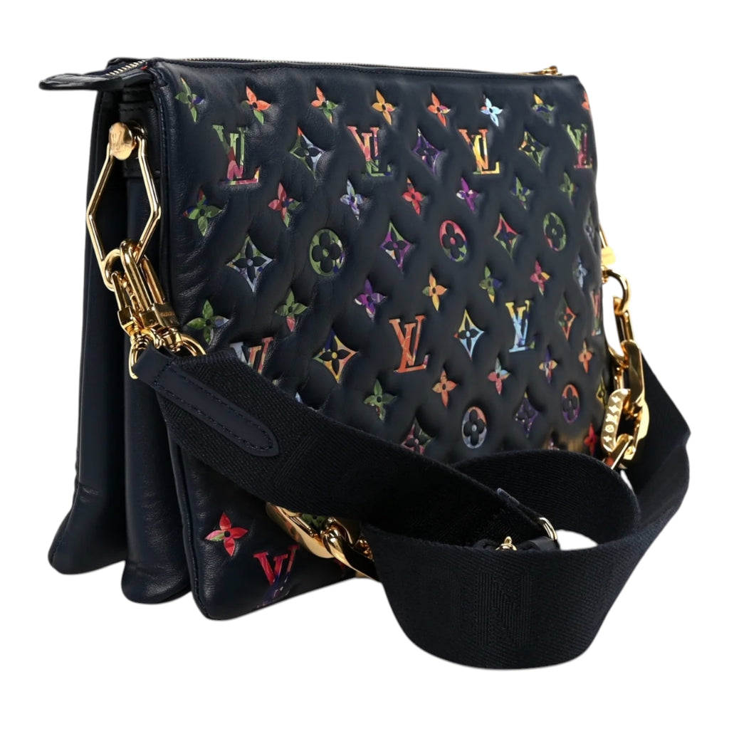 Gareden Coussin MM IN Navy Blue  Handbag