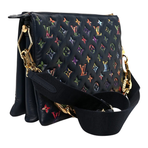 Gareden Coussin MM IN Navy Blue  Handbag