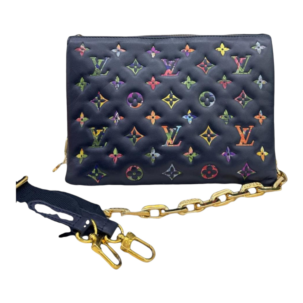 Gareden Coussin MM IN Navy Blue  Handbag