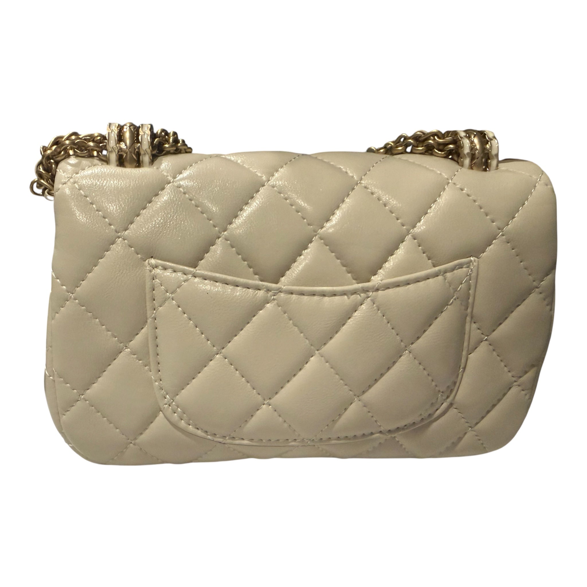 Small Vintage Classic Double Flap Bag Quilted Handbag