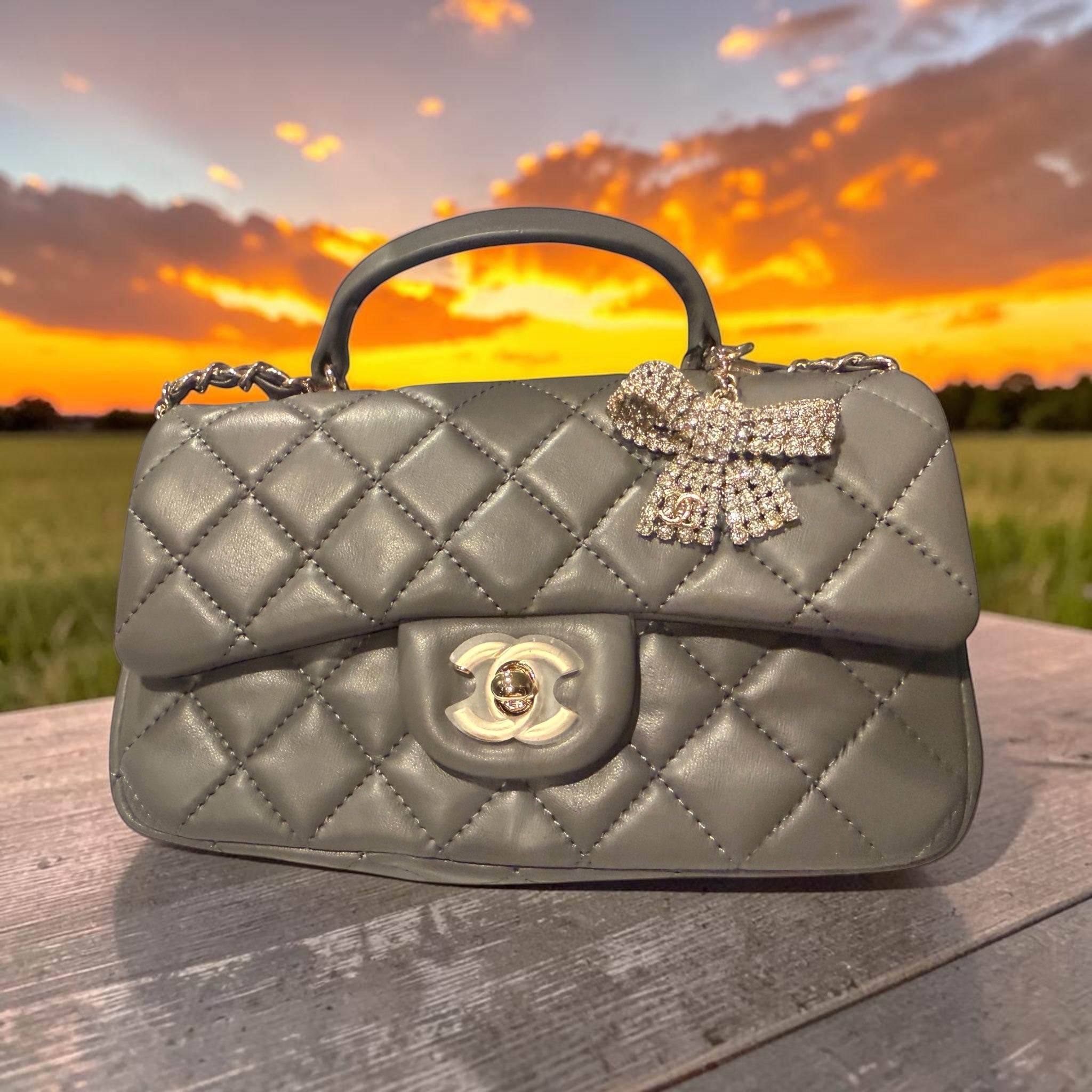 Classic Small Single Flap Top Handle Handbag