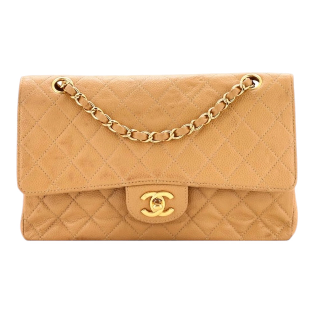 Medium Vintage classic Double Flap Quilted Handbag.