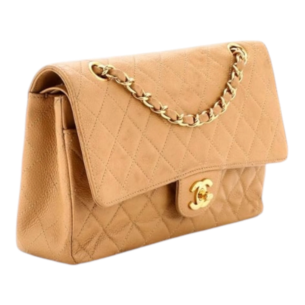 Medium Vintage classic Double Flap Quilted Handbag.