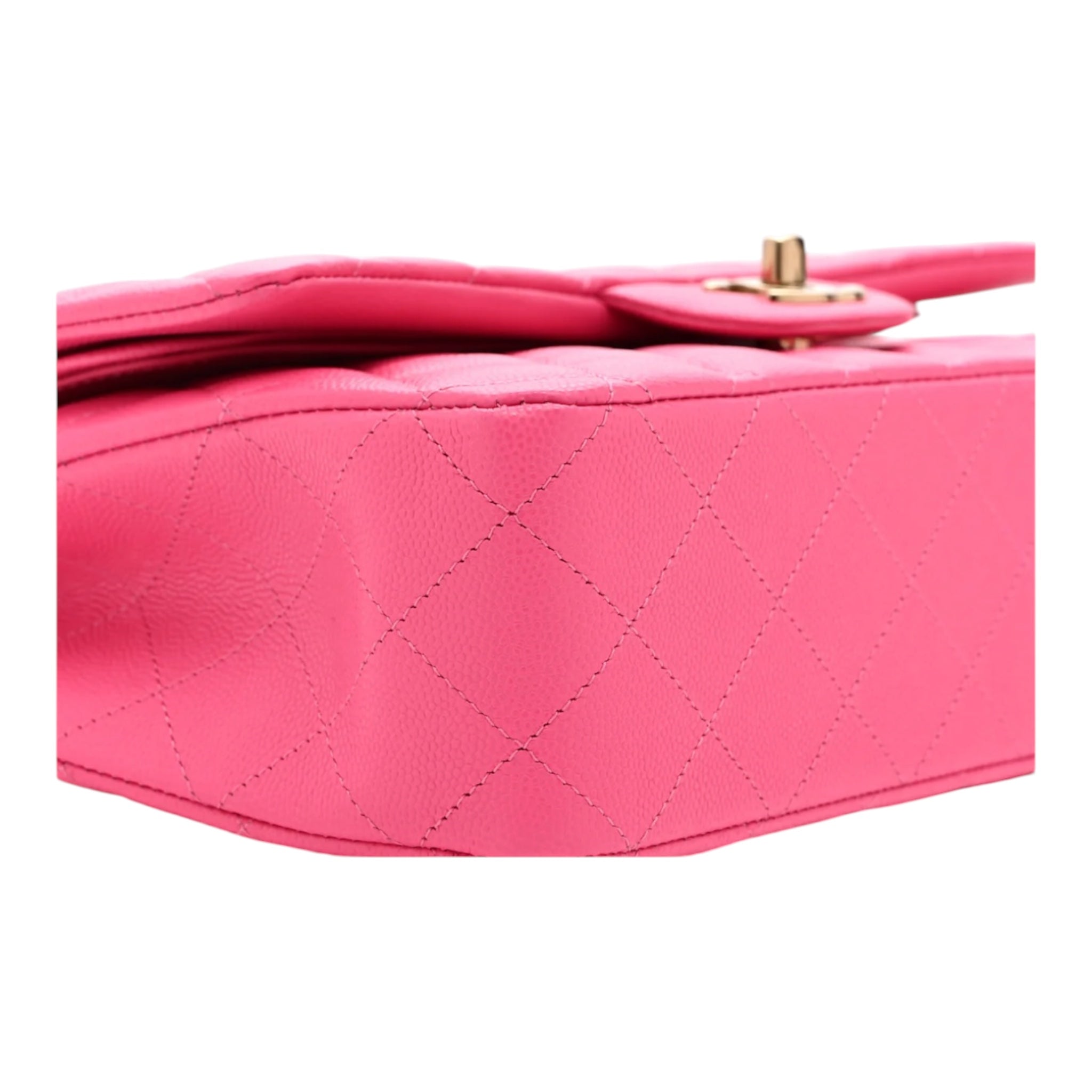 Quilted Double Flap Medium Handbag