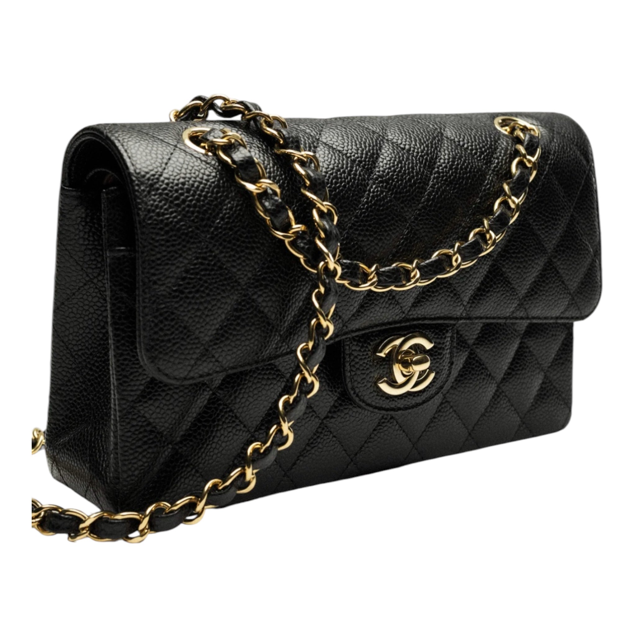 Large  Grained Calfskin Handbag