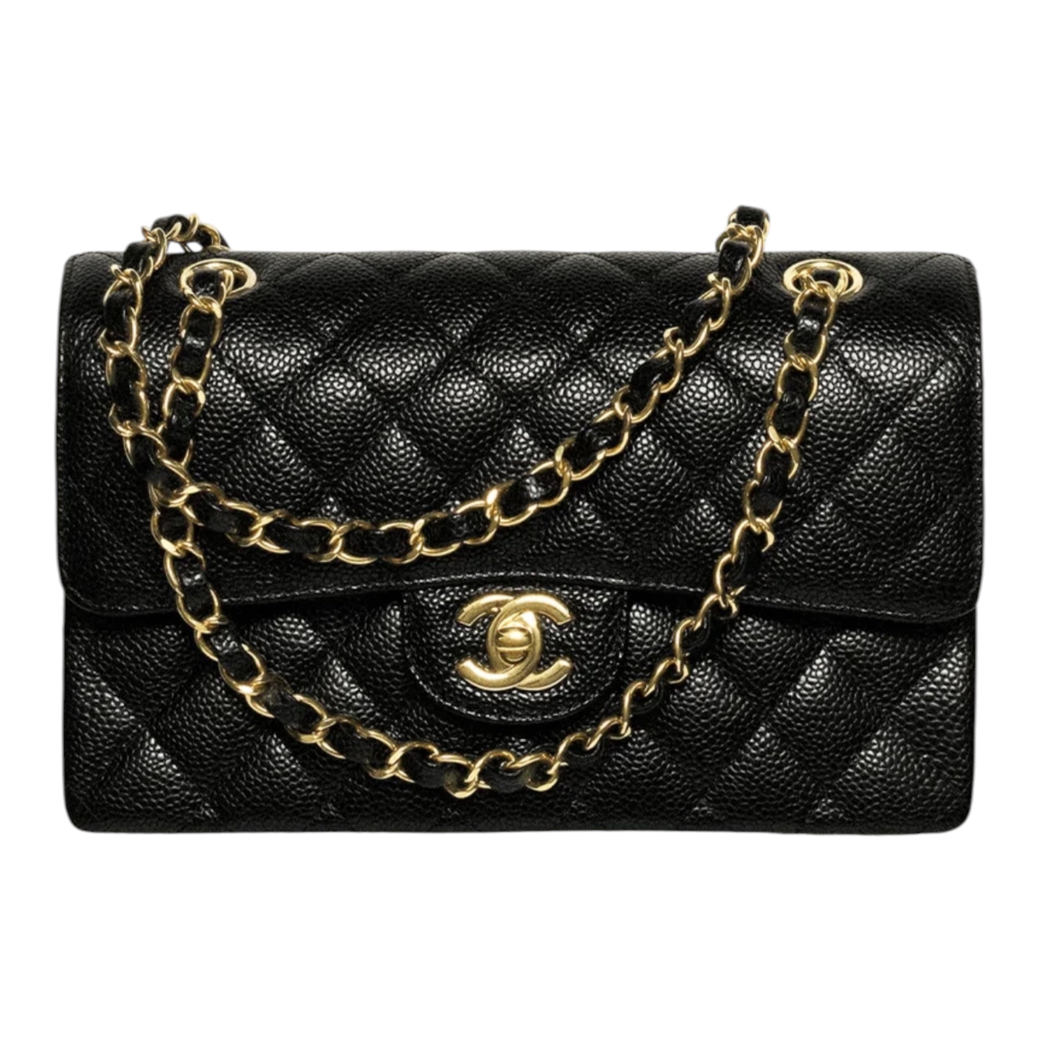 Large  Grained Calfskin Handbag