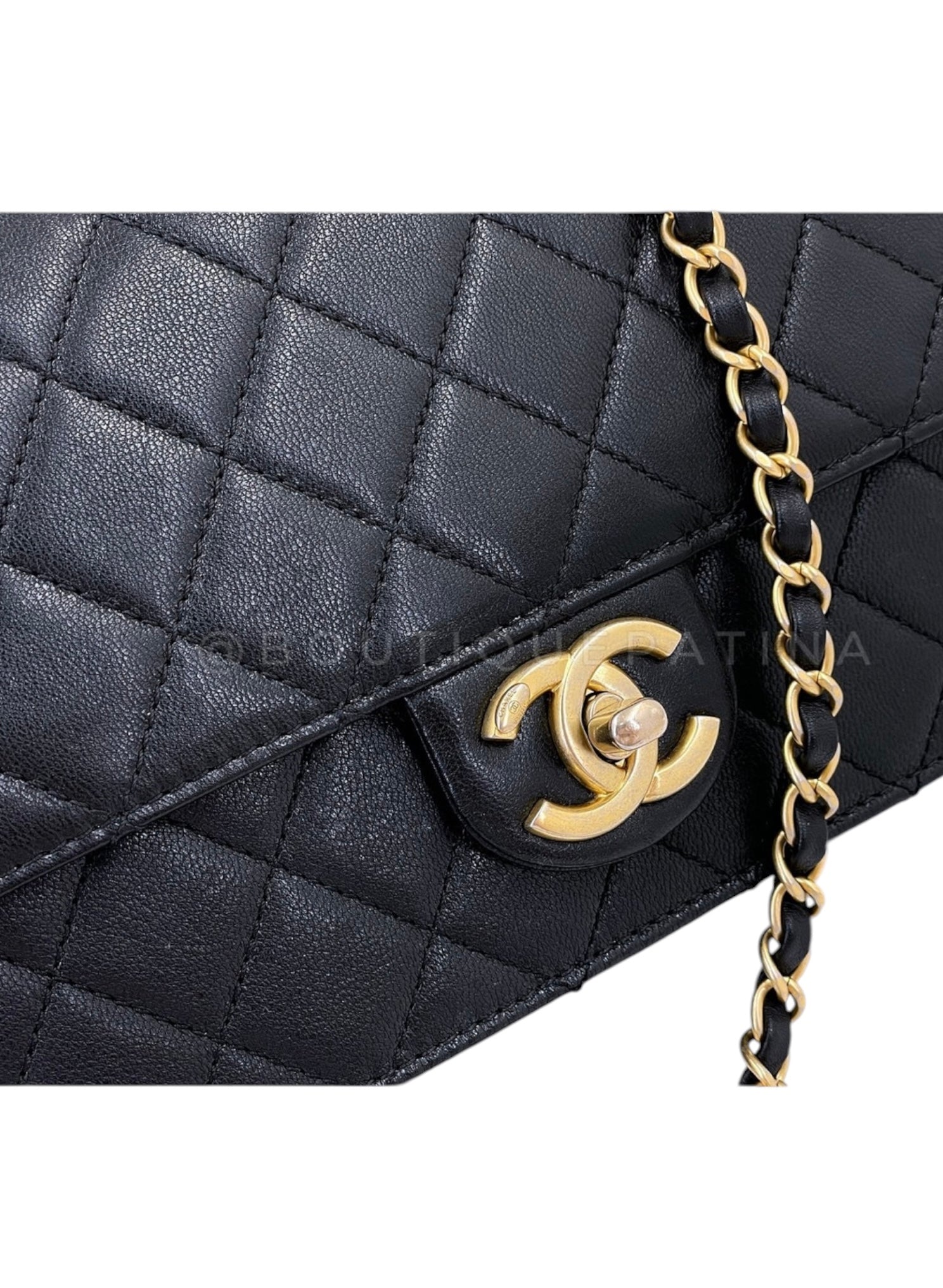 Chic Pearl Quilted Flap Bag Handbag