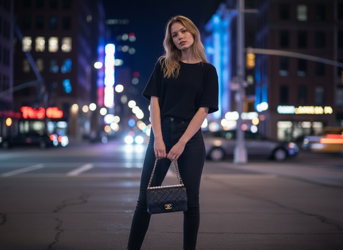 Chic Pearl Quilted Flap Bag Handbag