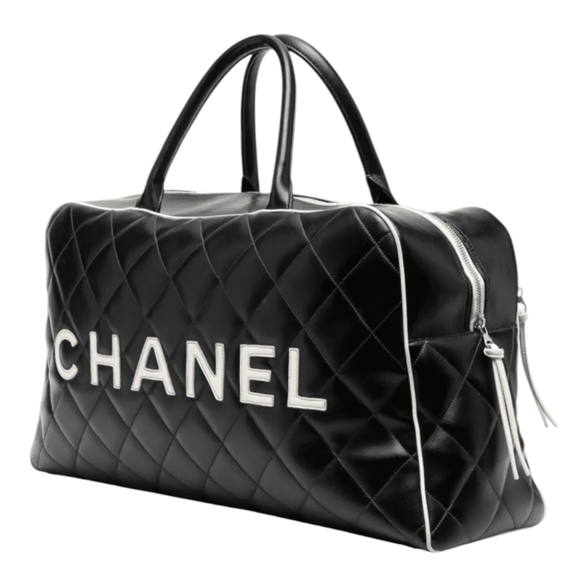1995 Vintage Black Letter Large Bowling Duffle Bag